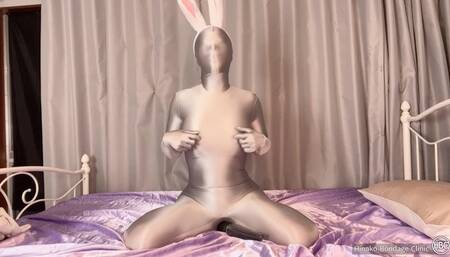 Bunny Zentai Tights rabbit Secret Masturbation