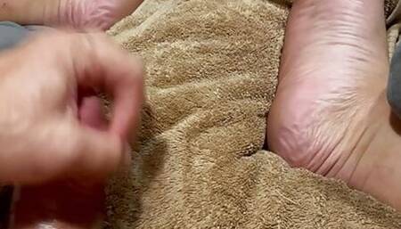 Masturbating my thick cock until I cum