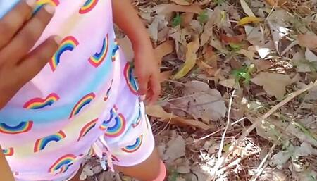 Sri Lankan  School Girl Fucking in Jungle with Boyfriend