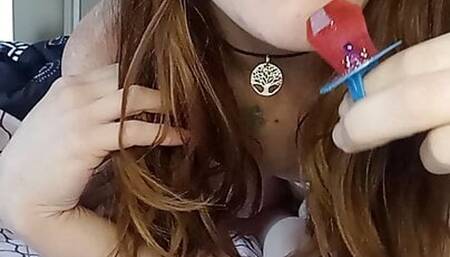 Naughty Ivy loves ring pops