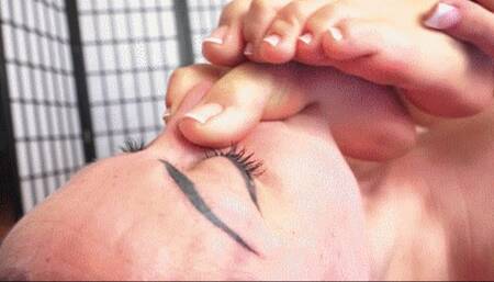 RED And BLACK - ENJOY MY FEET IN YOUR PATHETIC FACE! - ULTIMATE FOOT SMOTHERING