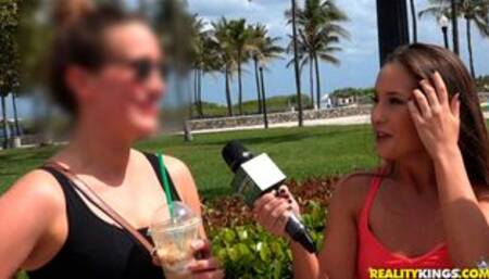 Spicy models Molly Mae and Layla London are fucking with a fat penis