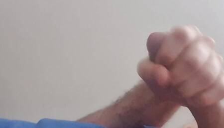 Jerking off in bed