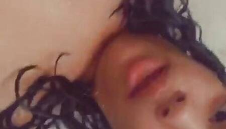 Dominican takes a shower and gives herself a delicious uncontrolled wank