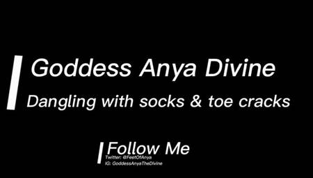 Dangling Slippers & Toe Cracking (Goddess Anya Divine)
