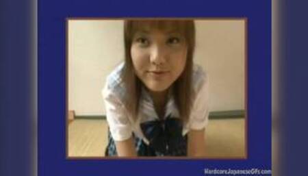 Asian schoolgirl fingers her pussy solo