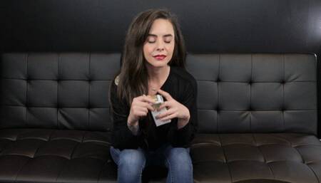 Smoking Marlboro Gold 100s in Jeans