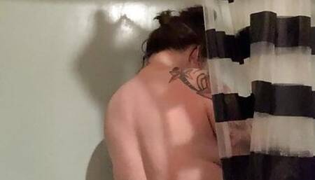 My neighbor set up a cam to watch me shower
