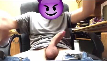 play with my big dick iin office