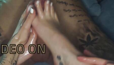 POV - She gives me a perfect quick Footjob - PREVIEW