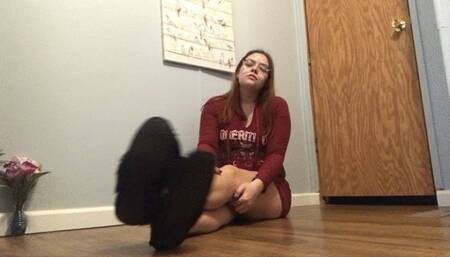 Foot bitch cleaning sweaty dirty soles POV