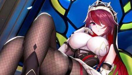 Genshin Impact: Rosaria Sex with a Beautiful Girl. (3D Hentai)