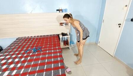 Thief gets farts, part 1, by Nicole and Melissa Ramos, (cam by Manu) FULL HD