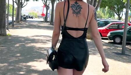 Curvy brunette fuckes hardcore with 2 cocks