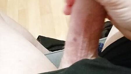 It's hard to be born with a big and thick dick because he constantly needs to be masturbated