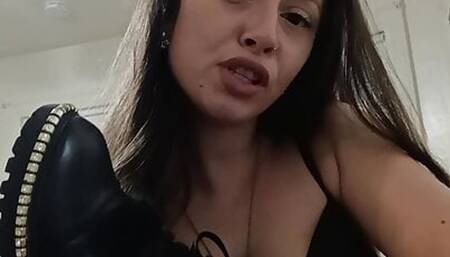 Wouldn't you like to lick my Boots? GoddessNikFrost.com