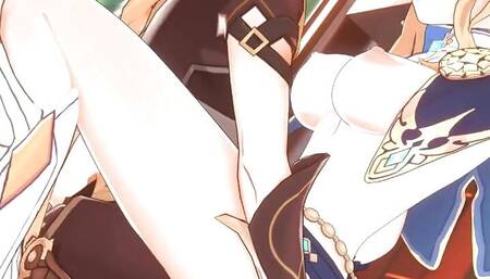 Genshin Impact Jean has hot sex in her office
