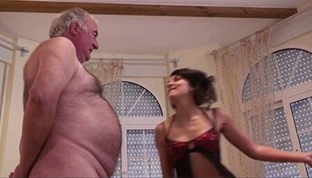 Oh my god I love slapping your stupid face - Nasty Natascha & The Old Perv - MP4