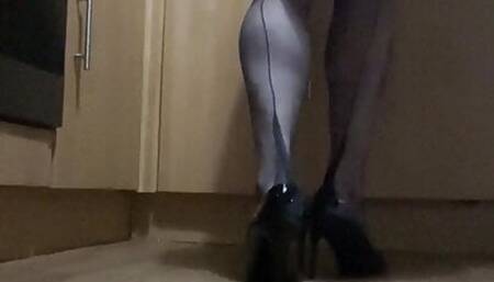Cd in stockings and heels