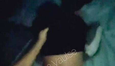 Hair pulling late night doggy