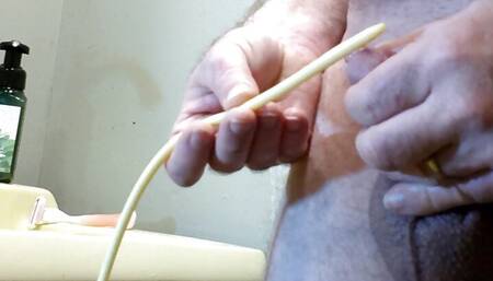 20 Fr. Catheter Insertion and orgasm