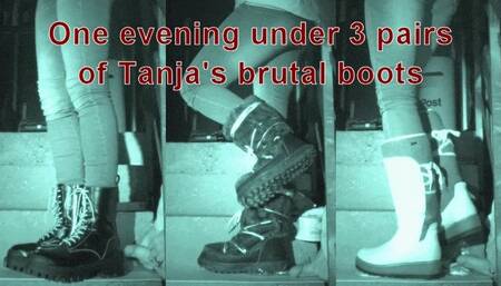 One evening under Tanja's brutal boots on the staircase - VD05