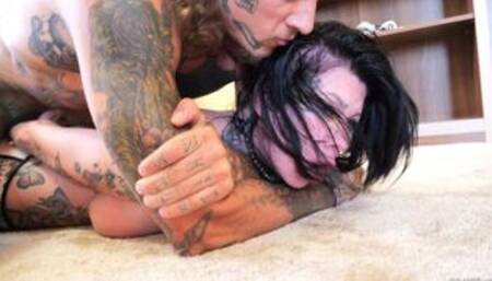 Megan's 4-On-1 Interracial DP Gangbang