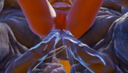 Фурри монстры отымели мою жену, двойной анал и двойное проникновение