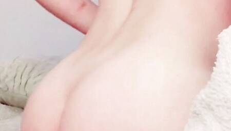 Playing with dildo