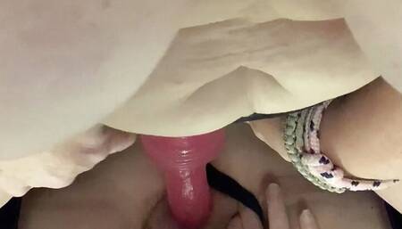 Milf riding a dildo