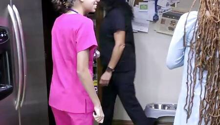 Student Medical Interns Practice On Ebony Beauty Giggles While Doctor Tampa Watches! Full Movie At GirlsGoneGynoCom!