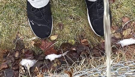 Pissing and masturbate outside