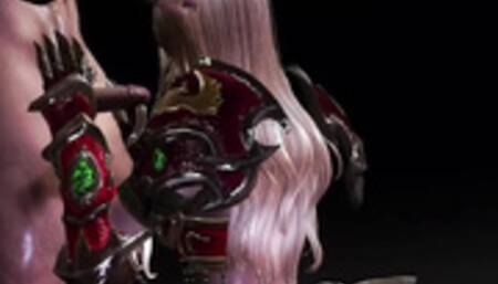 3D Blonde Fantasy Game Girl Animation Sex