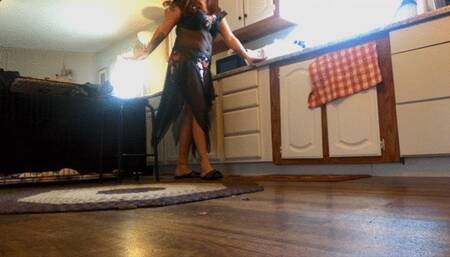 Multiple instrument punishment for disobedient slave