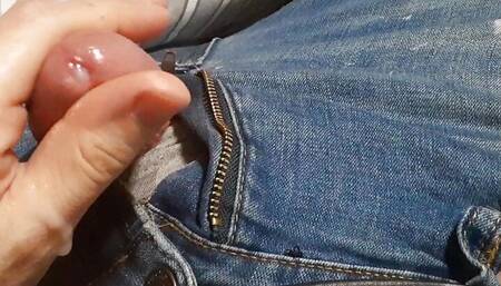 Cum on leather jacket 2