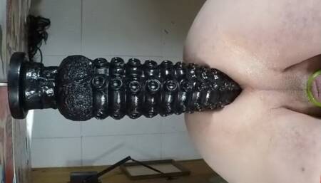 Papylouna with a futuristic dildo 420 x 100