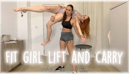 FIT AND STRONG GIRL LIFT AND CARRY
