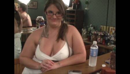 Young BBW Busty Bethany Gets A New Job At Blow Job Bar! (mp4)