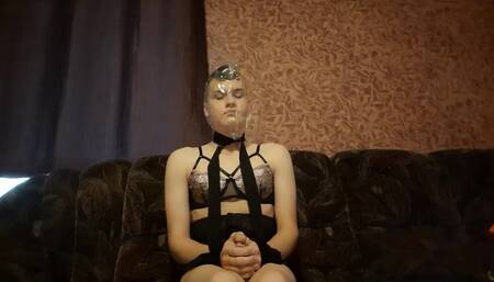 Cute femboy bagged