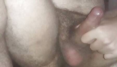 My bushy cock cumming