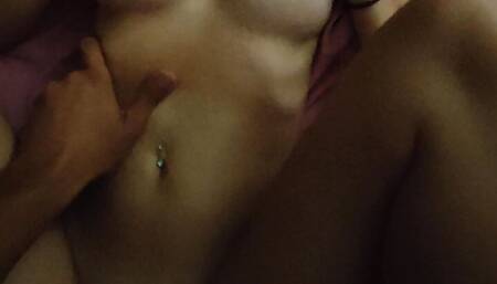 Enjoy staring at my tits while you fuck me raw !