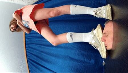 Trampled by dirty Balenciaga Triple S sneakers - view from ground (part 3 of 4), flo458xp 1080p