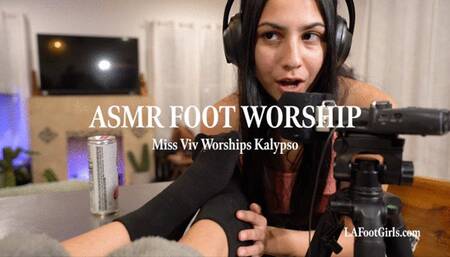 ASMR Foot Worship — Miss Vee Worships Kalypso 720p