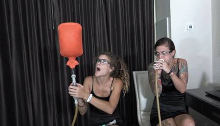 Nathalia helps Summer Blow Her First Chinese Hot Water Bottle (MP4 - 720p)