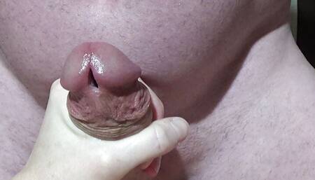 POV BIG COCK jerking by hot wife who gets fucked in pussy until she cums all over it!