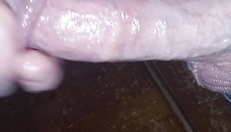Jacking off close up & hot cumshot