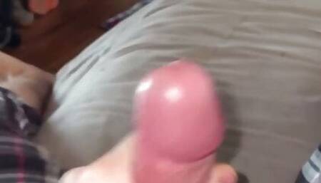 Quick Cumshot from BIG White Cock!!