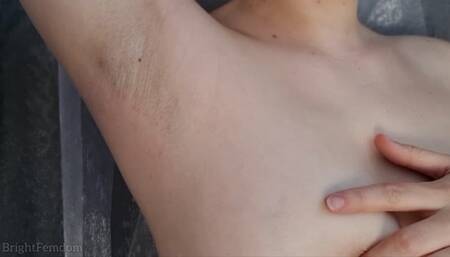 Growing out My armpit hair - starting from zero & freshly shaved