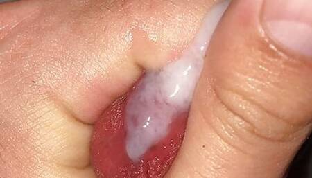 Small load of cum in the sink
