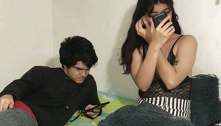 Prefer to stay at home fucking my stepbrother CUM -NUT - Porn in Spanish